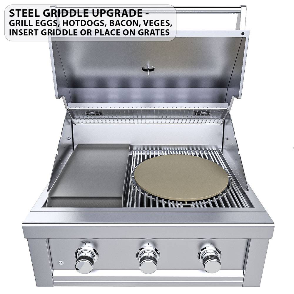 Sunstone Grills 30″ Ruby 3 Burner Pro-Sear Grill-RUBY3B