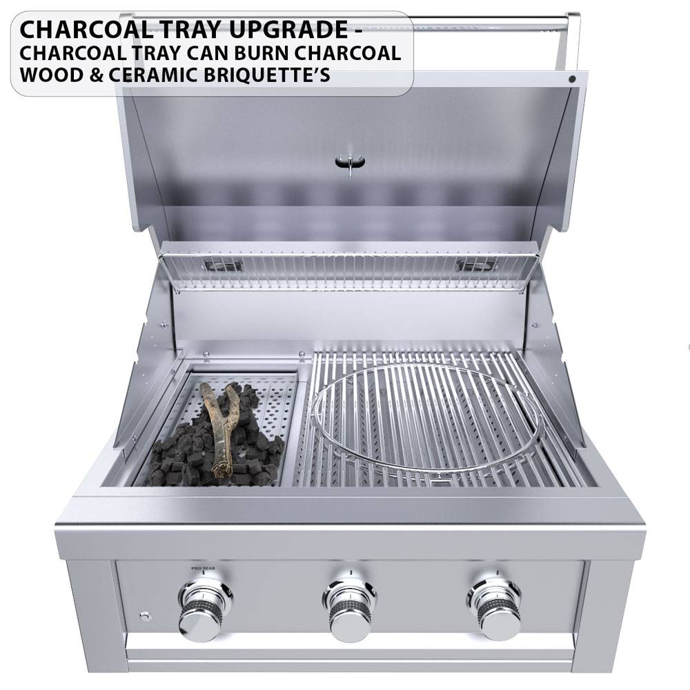 Sunstone Grills 30″ Ruby 3 Burner Pro-Sear Grill-RUBY3B