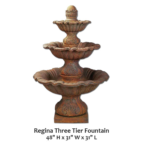 Elegant Regina Three-Tier Water Fountain