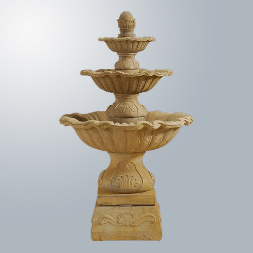 Elegant Regina Three-Tier Fountain with Stylish Base