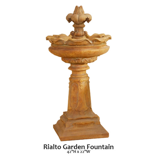 Elegant Rialto Garden Fountain for Tranquil Outdoor Spaces
