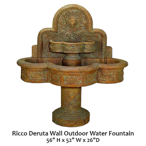 Elegant Ricco Deruta Outdoor Water Fountain for Your Garden