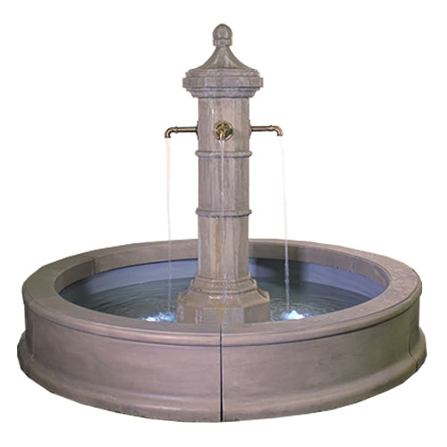 Elegant Robaix Column Fountain - Perfect for Spouts - Designed for Pond Plumbing