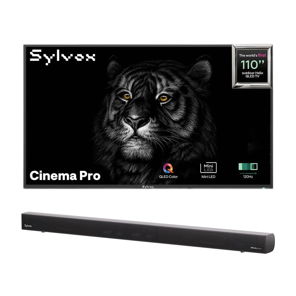 Sylvox Cinema Pro 110" Helio QLED 120HZ Outdoor TV(5000Nits)-2025 Model
