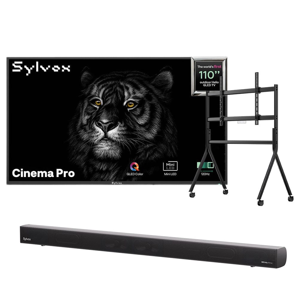 Sylvox Cinema Pro 110" Helio QLED 120HZ Outdoor TV(5000Nits)-2025 Model