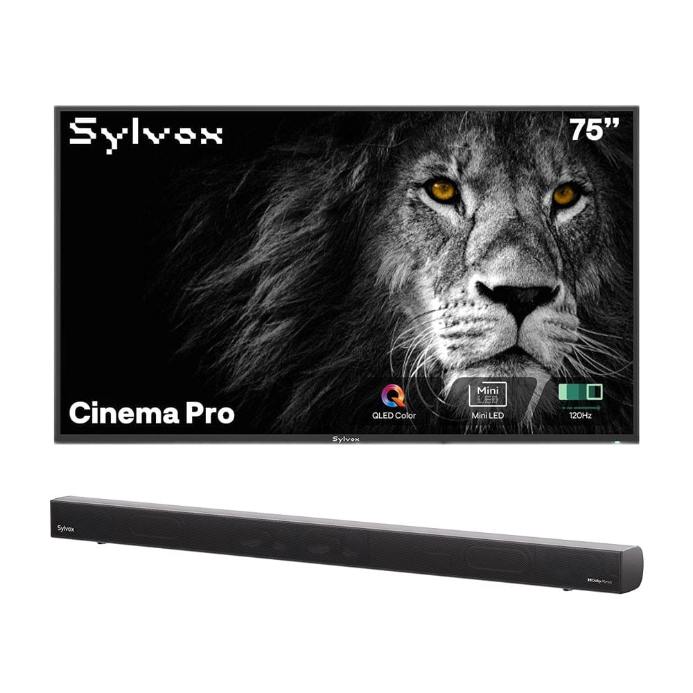 Sylvox Cinema Pro 75" Helio QLED 120HZ Outdoor TV(3500Nits)-2025 Model