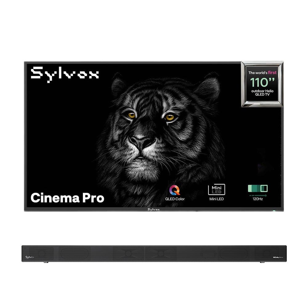 Sylvox Cinema Pro 110" Helio QLED 120HZ Outdoor TV(5000Nits)-2025 Model