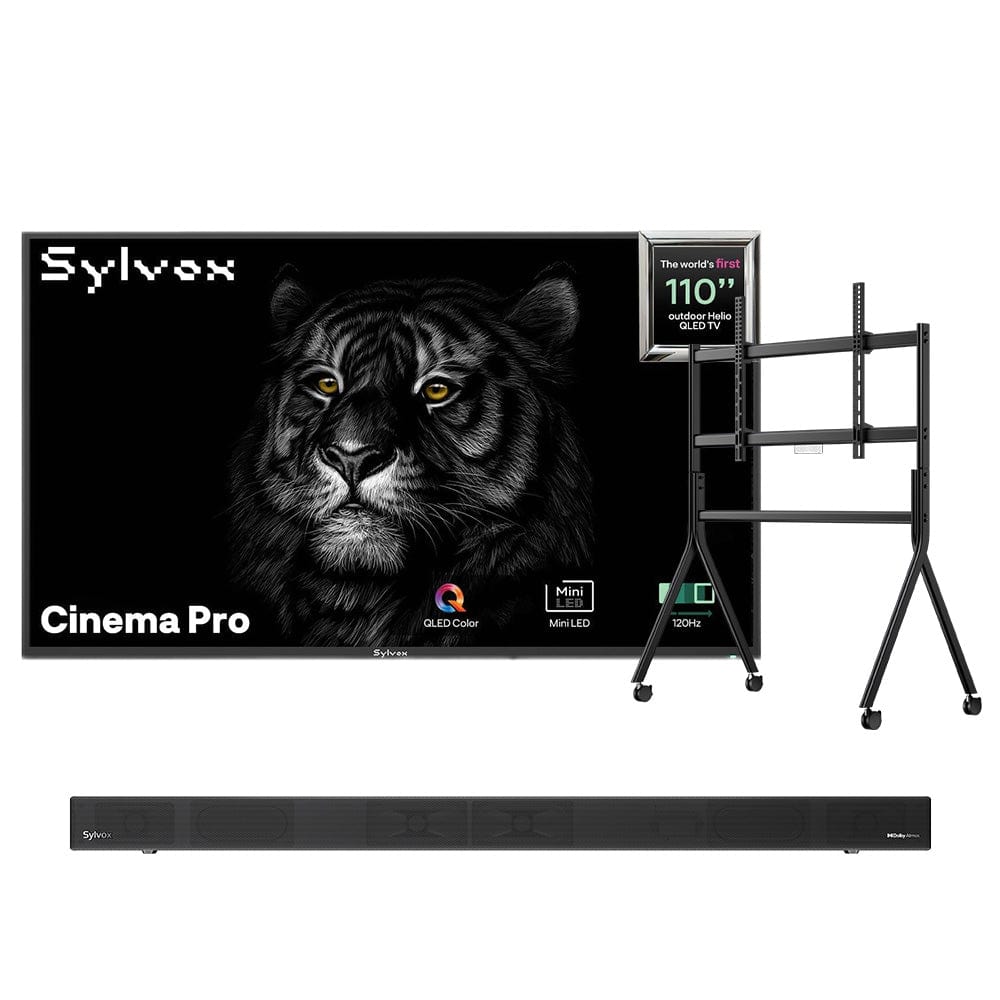 Sylvox Cinema Pro 110" Helio QLED 120HZ Outdoor TV(5000Nits)-2025 Model