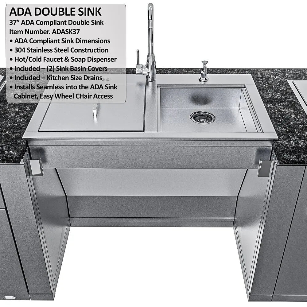 Sunstone Grills THE SUMMIT 10FT ADA-Compliant Cabinet Island Package – SCPSUMMIT10