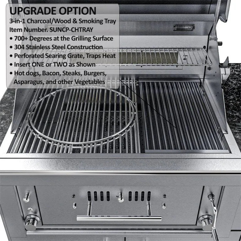 Sunstone Grills THE ALAMO 10 Foot Outdoor Cabinet Island Package with Hybrid Grill – SCPALAMO10