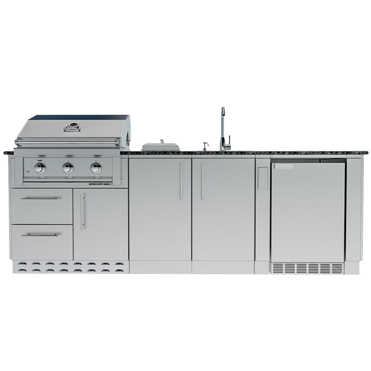 Sunstone Grills THE BAYOU 8 Foot 6 Inches Cabinet Island Package – SCPBAYOU8.6