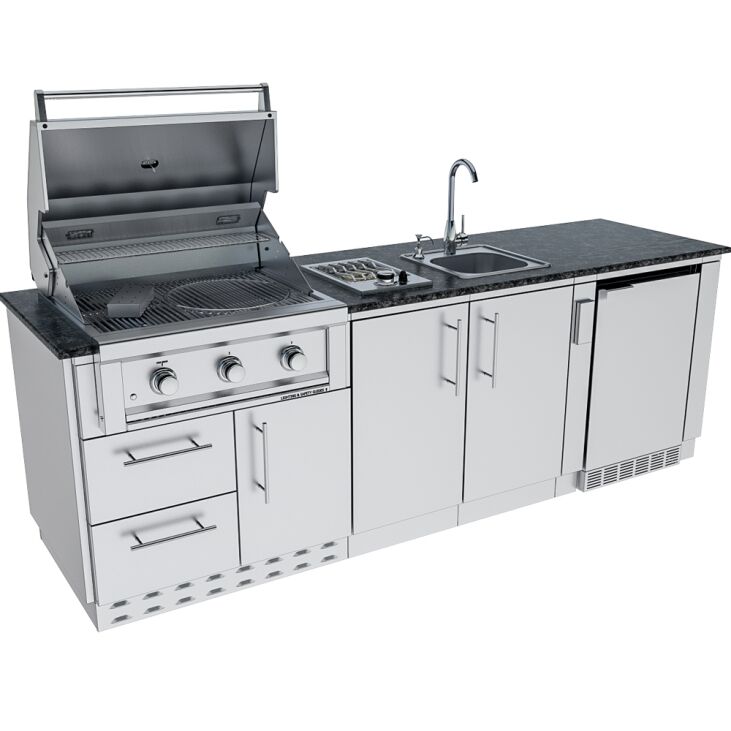 Sunstone Grills THE BAYOU 8 Foot 6 Inches Cabinet Island Package – SCPBAYOU8.6