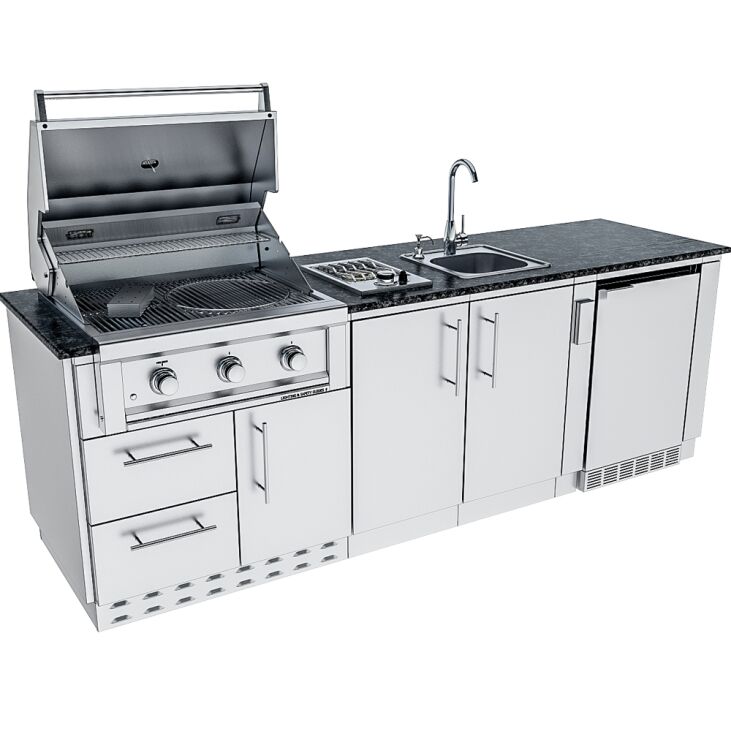 Sunstone Grills THE BAYOU 8 Foot 6 Inches Cabinet Island Package – SCPBAYOU8.6