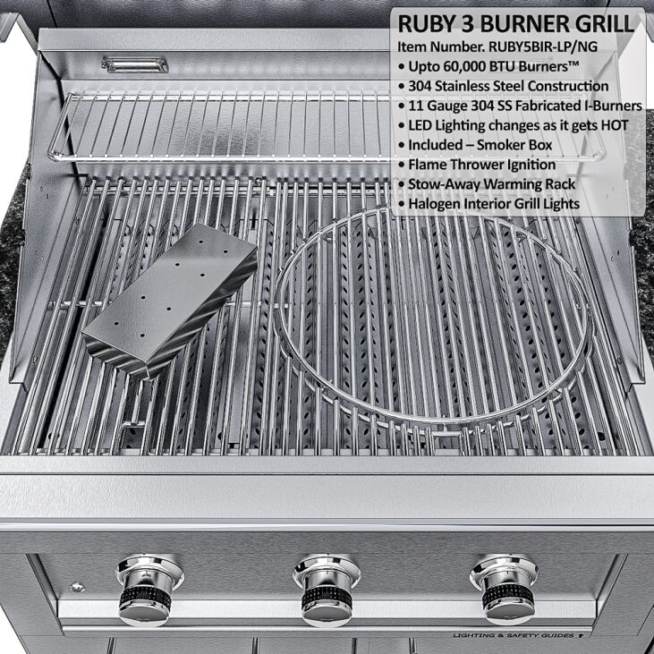 Sunstone Grills THE BAYOU 8 Foot 6 Inches Cabinet Island Package – SCPBAYOU8.6