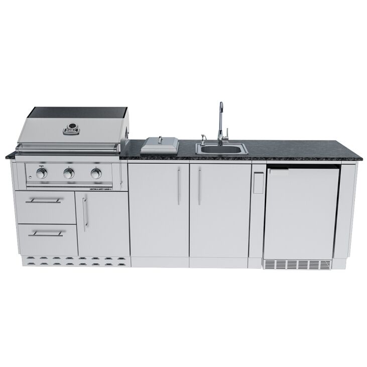 Sunstone Grills THE BAYOU 8 Foot 6 Inches Cabinet Island Package – SCPBAYOU8.6
