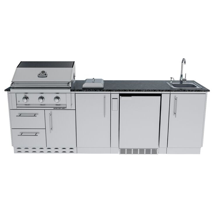 Sunstone Grills THE BAYOU 8 Foot 6 Inches Cabinet Island Package – SCPBAYOU8.6