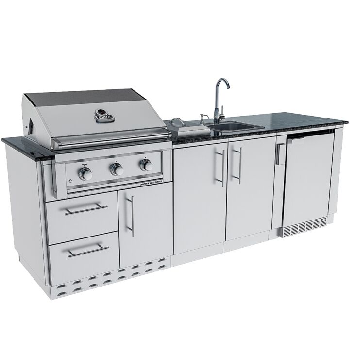 Sunstone Grills THE BAYOU 8 Foot 6 Inches Cabinet Island Package – SCPBAYOU8.6