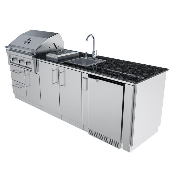 Sunstone Grills THE BAYOU 8 Foot 6 Inches Cabinet Island Package – SCPBAYOU8.6