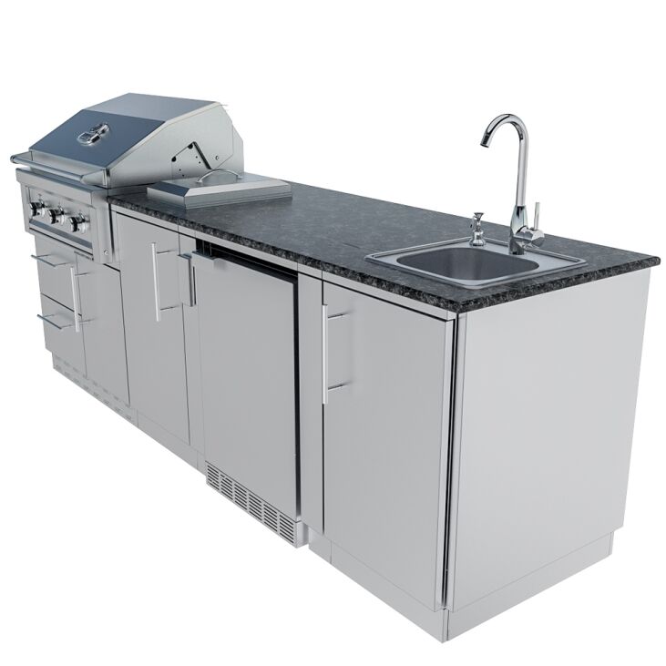 Sunstone Grills THE BAYOU 8 Foot 6 Inches Cabinet Island Package – SCPBAYOU8.6