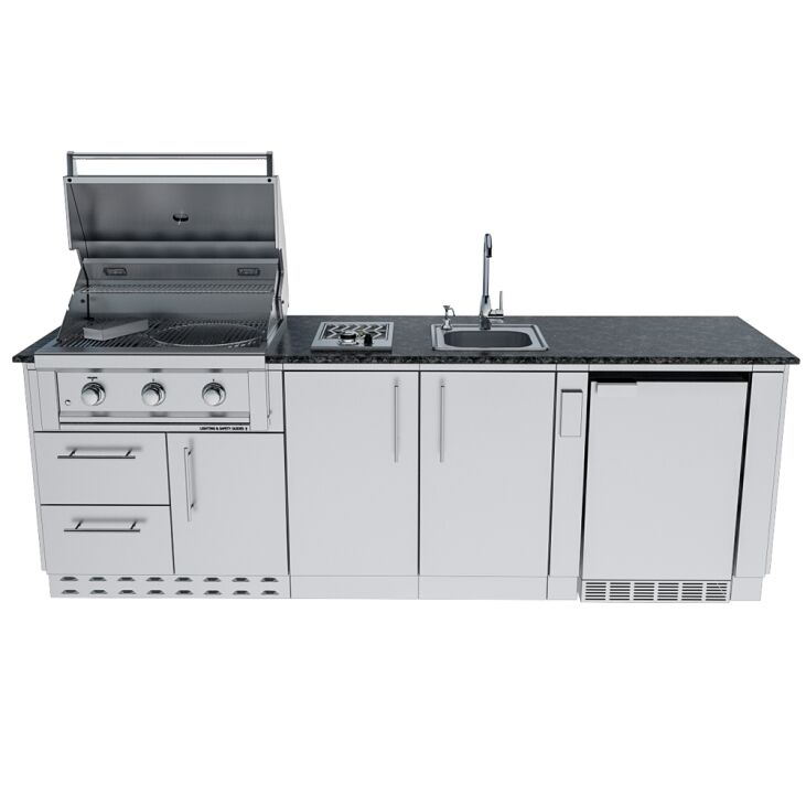 Sunstone Grills THE BAYOU 8 Foot 6 Inches Cabinet Island Package – SCPBAYOU8.6