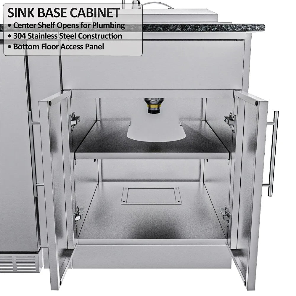 Sunstone Grills THE DALLAS 14 Foot Outdoor Cabinet Island Package with the Largest Gas Hybrid Charcoal Grill – SCPDALLAS14