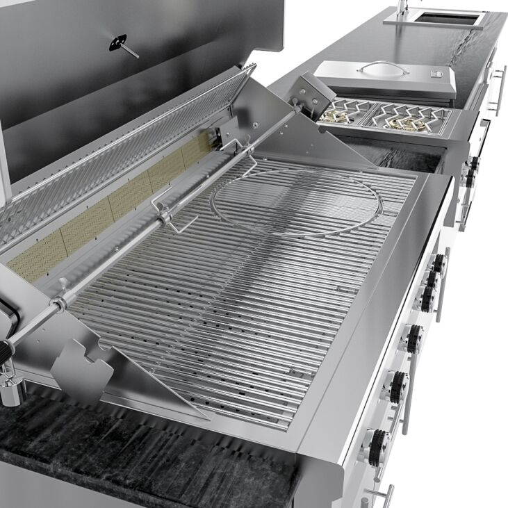 Sunstone Grills THE FRENCH QUARTER 13 Foot 7 Inch Large Expansive Island Package – SCP_FRENCHQUARTER13.7