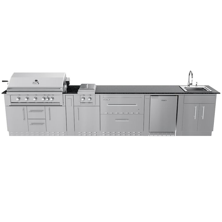 Sunstone Grills THE FRENCH QUARTER 13 Foot 7 Inch Large Expansive Island Package – SCP_FRENCHQUARTER13.7