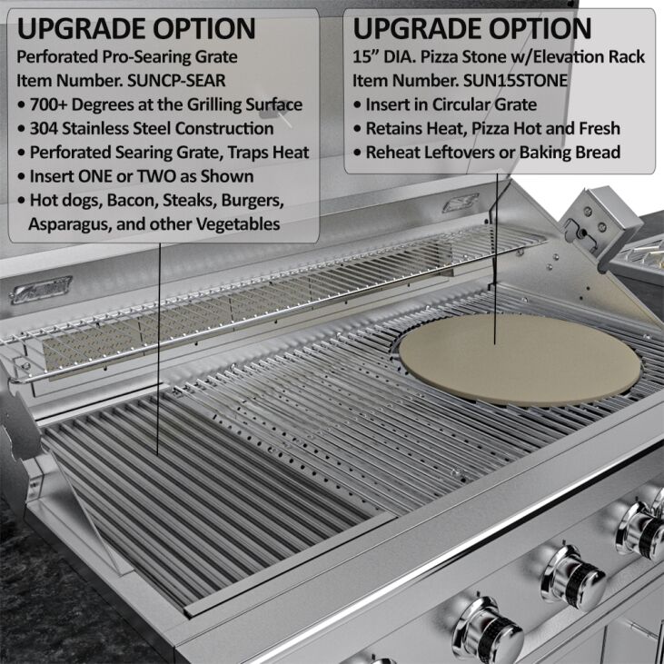 Sunstone Grills THE FRENCH QUARTER 13 Foot 7 Inch Large Expansive Island Package – SCP_FRENCHQUARTER13.7