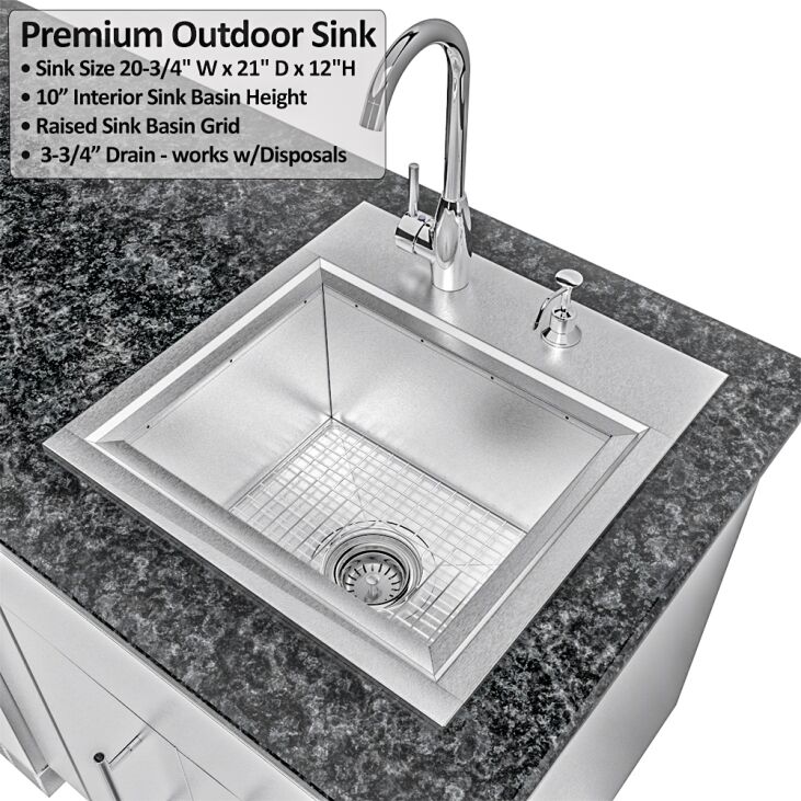 Sunstone Grills THE FRENCH QUARTER 13 Foot 7 Inch Large Expansive Island Package – SCP_FRENCHQUARTER13.7