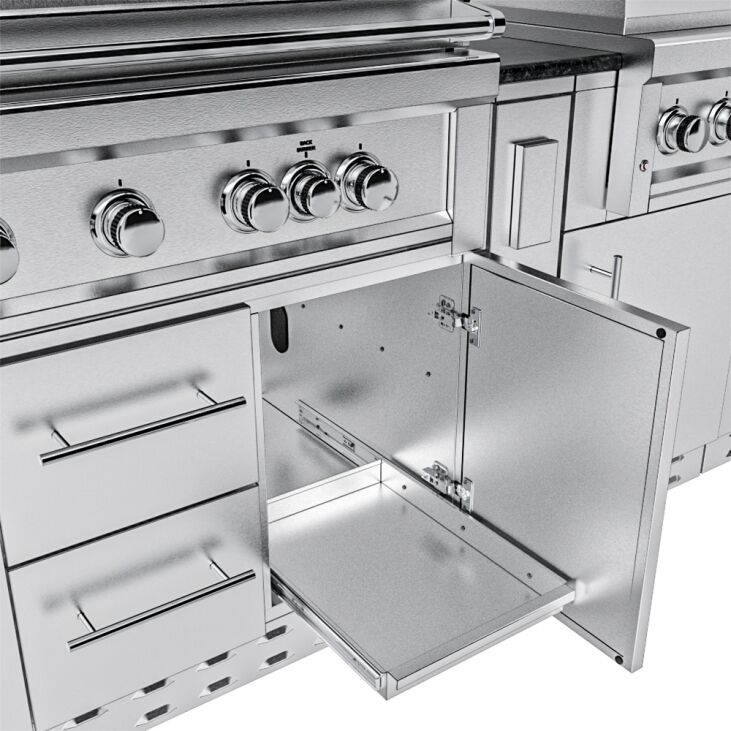 Sunstone Grills THE FRENCH QUARTER 13 Foot 7 Inch Large Expansive Island Package – SCP_FRENCHQUARTER13.7