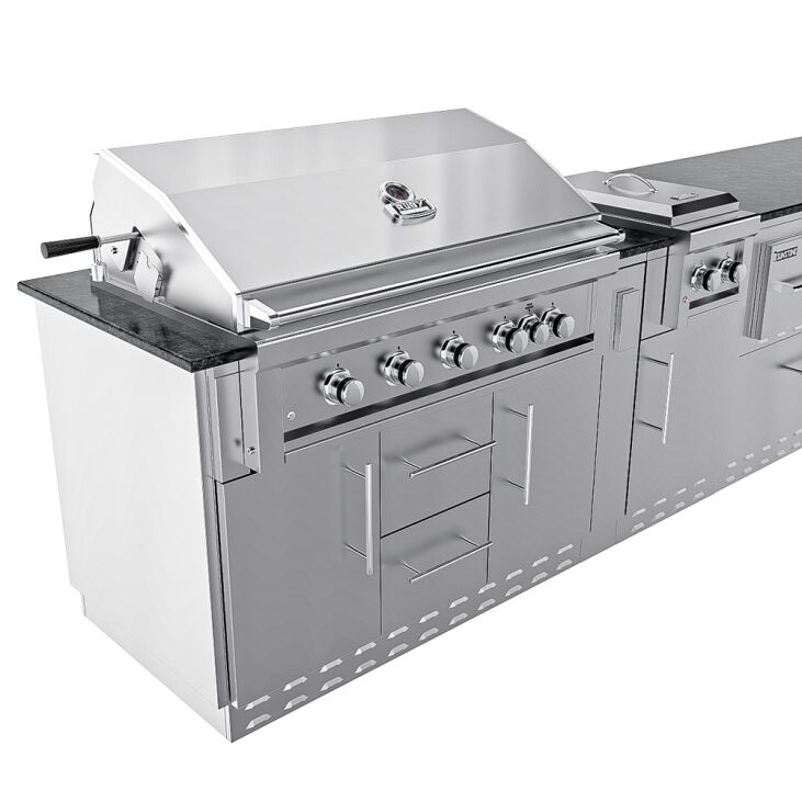 Sunstone Grills THE FRENCH QUARTER 13 Foot 7 Inch Large Expansive Island Package – SCP_FRENCHQUARTER13.7