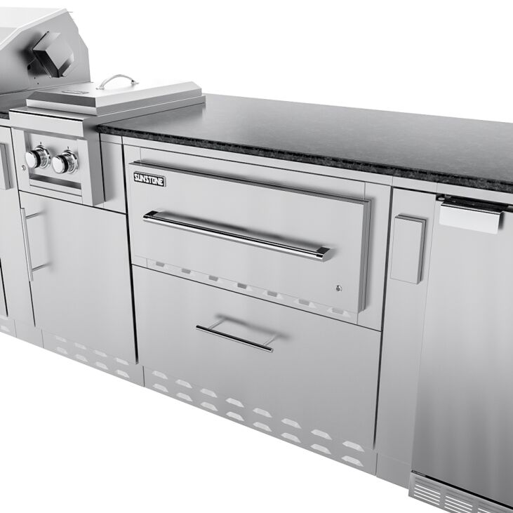 Sunstone Grills THE FRENCH QUARTER 13 Foot 7 Inch Large Expansive Island Package – SCP_FRENCHQUARTER13.7