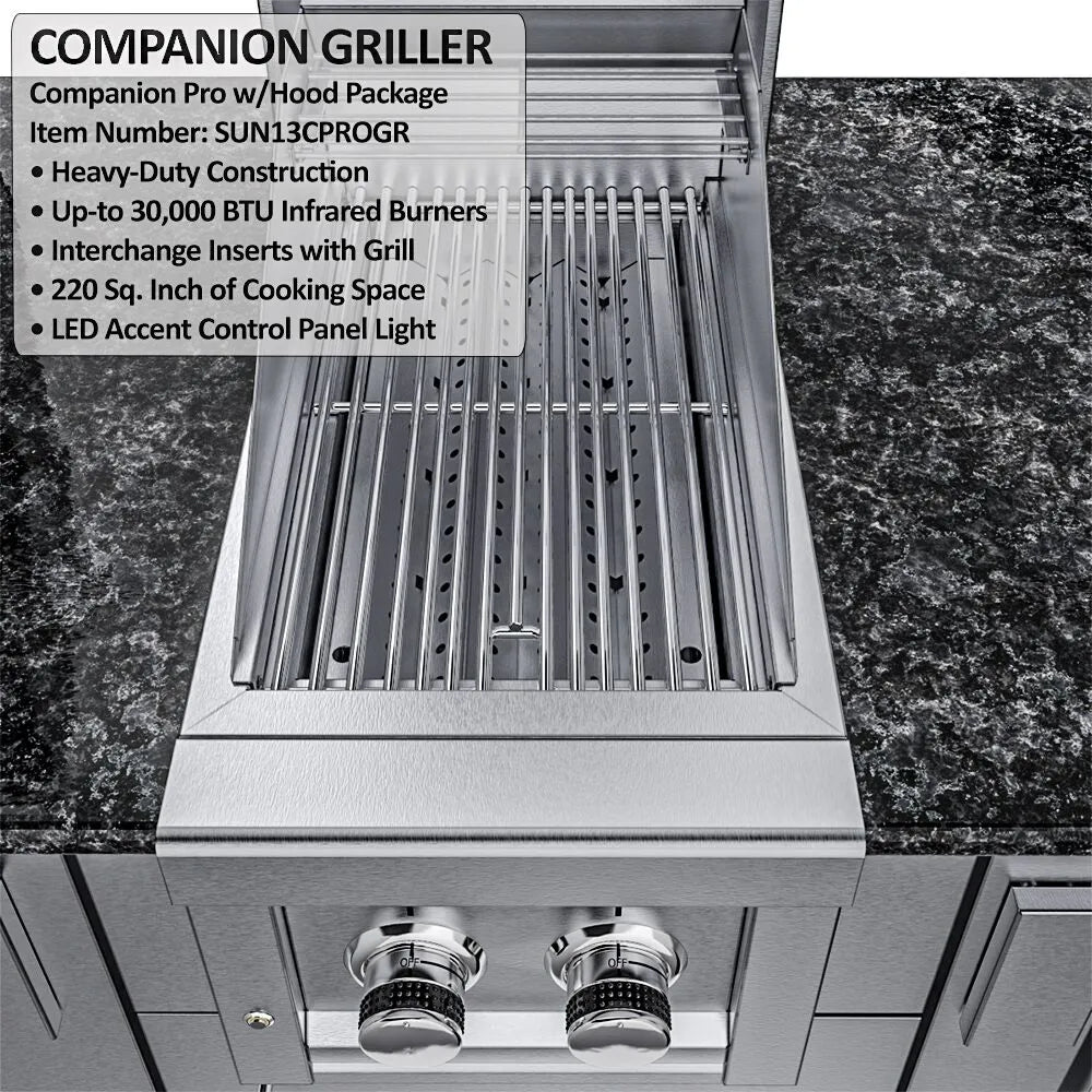 Sunstone Grills THE GULF BREEZE 10 Foot Expansive High Quality Cabinet Island Package – SCPGULFBREEZE10.2