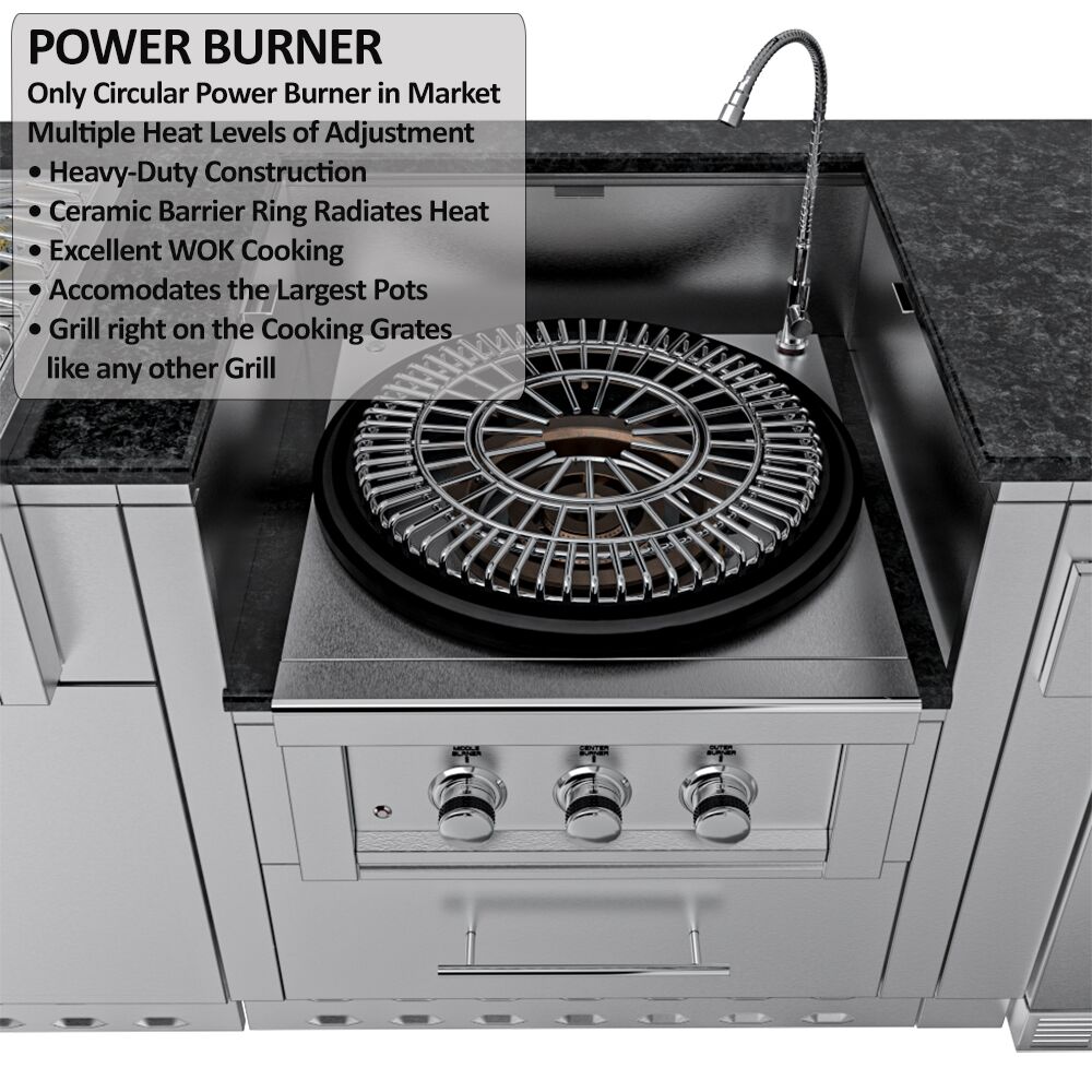 Sunstone Grills THE HILL COUNTRY 13 Foot 6 Island Package – SCPHILLCOUNTRY13.6