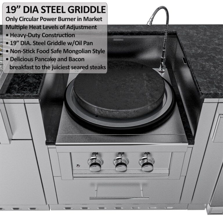 Sunstone Grills THE HILL COUNTRY 13 Foot 6 Island Package – SCPHILLCOUNTRY13.6