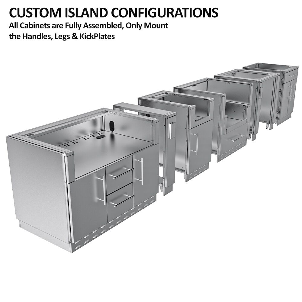 Sunstone Grills THE HILL COUNTRY 13 Foot 6 Island Package – SCPHILLCOUNTRY13.6