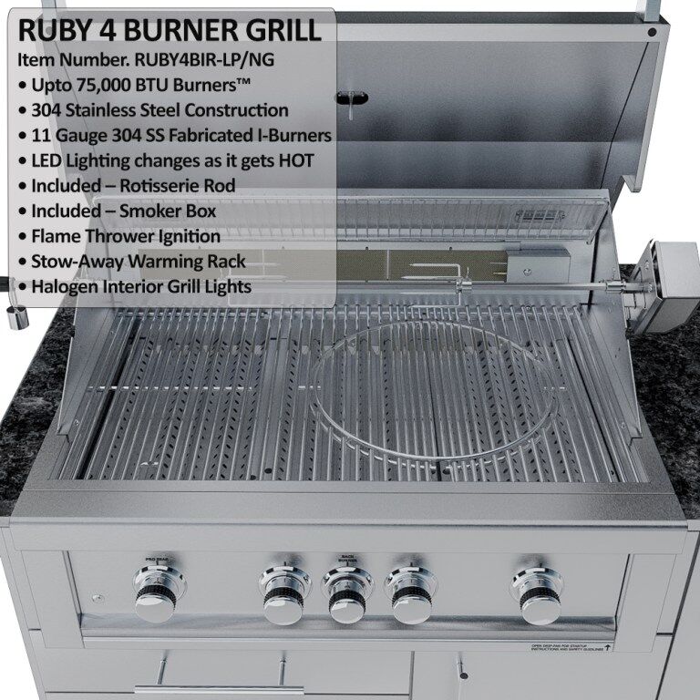 Sunstone Grills THE SAVANNA 16FT Outdoor Cabinet Package with 60° Angle – SCPSAVANNA16