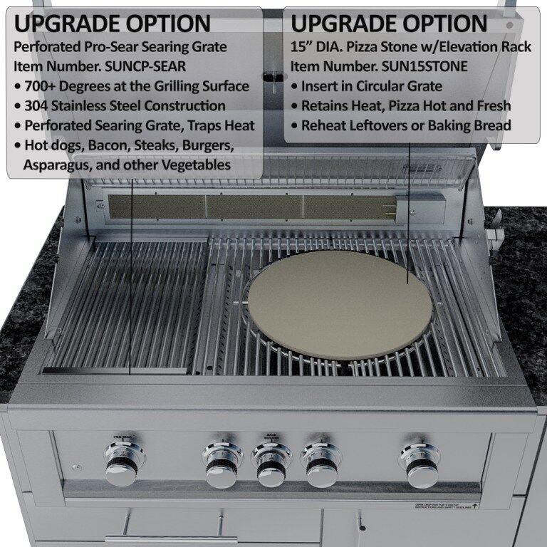 Sunstone Grills THE SAVANNA 16FT Outdoor Cabinet Package with 60° Angle – SCPSAVANNA16