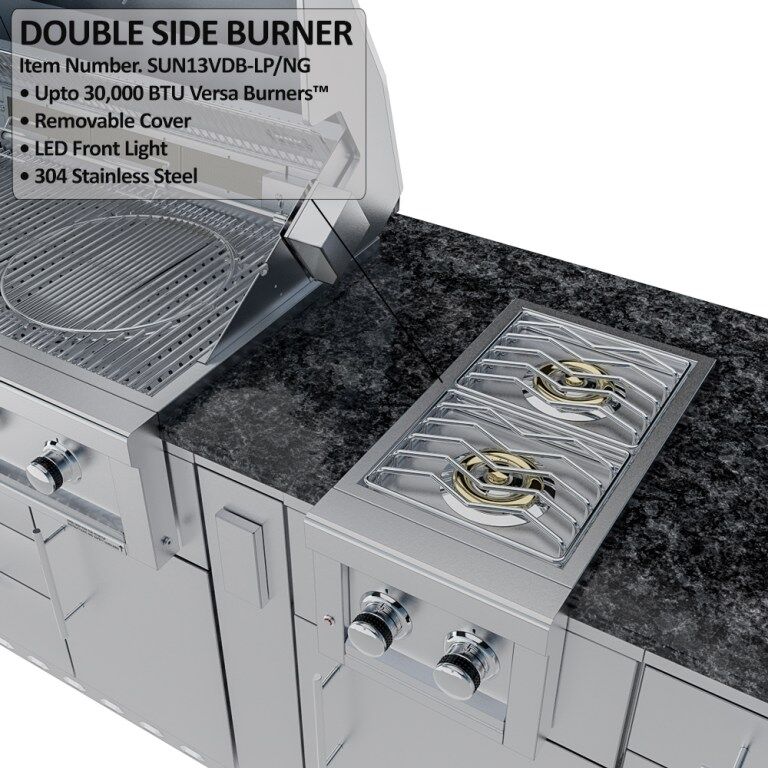 Sunstone Grills THE SAVANNA 16FT Outdoor Cabinet Package with 60° Angle – SCPSAVANNA16