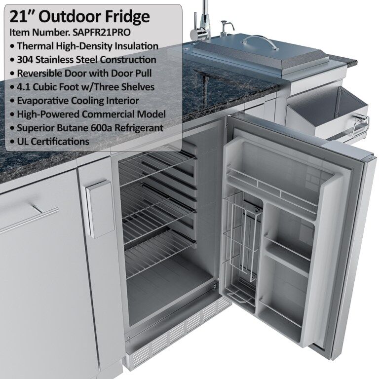 Sunstone Grills THE SAVANNA 16FT Outdoor Cabinet Package with 60° Angle – SCPSAVANNA16