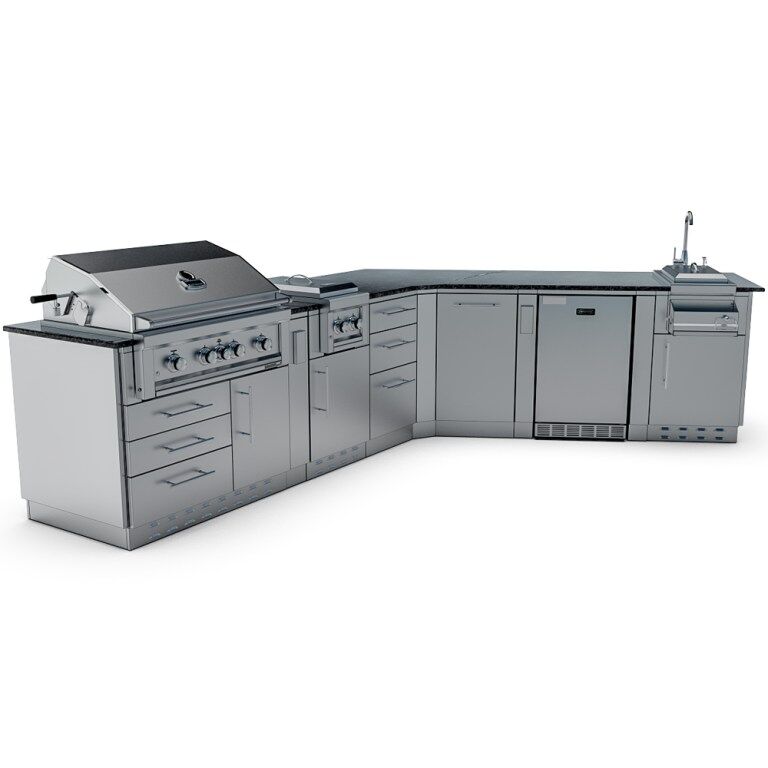 Sunstone Grills THE SAVANNA 16FT Outdoor Cabinet Package with 60° Angle – SCPSAVANNA16