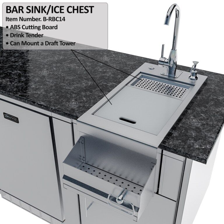Sunstone Grills THE SAVANNA 16FT Outdoor Cabinet Package with 60° Angle – SCPSAVANNA16