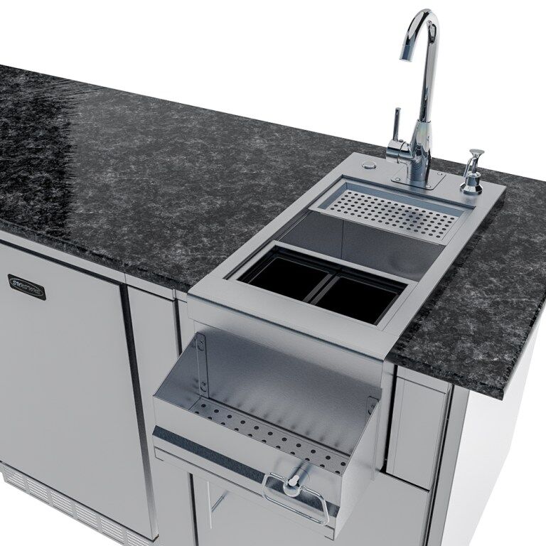 Sunstone Grills THE SAVANNA 16FT Outdoor Cabinet Package with 60° Angle – SCPSAVANNA16
