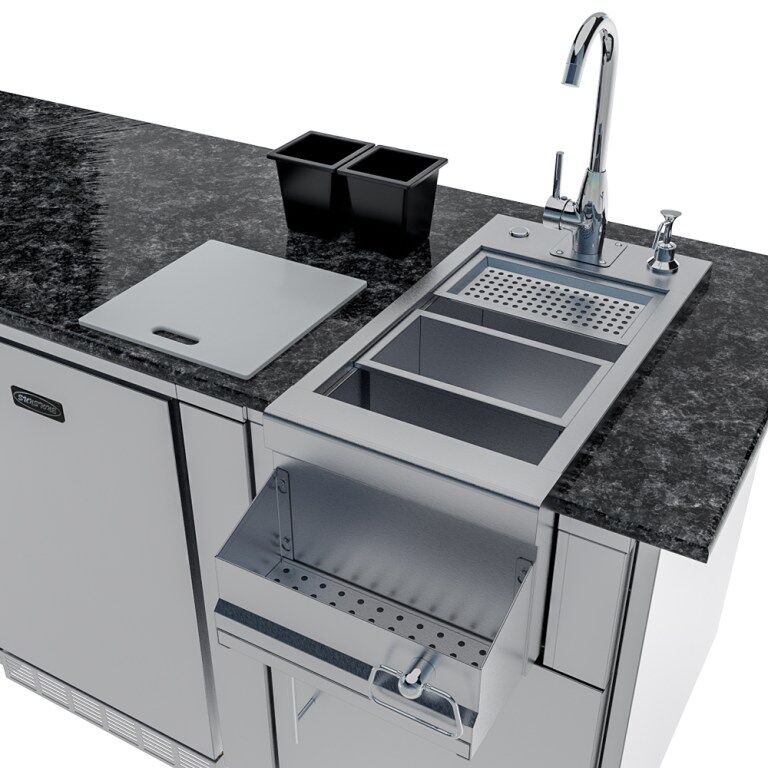 Sunstone Grills THE SAVANNA 16FT Outdoor Cabinet Package with 60° Angle – SCPSAVANNA16