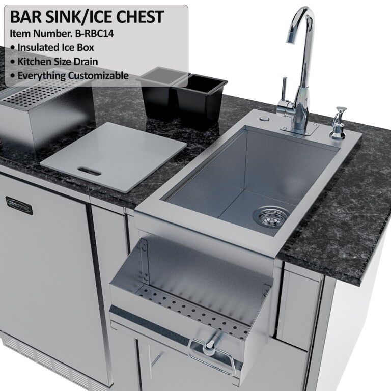 Sunstone Grills THE SAVANNA 16FT Outdoor Cabinet Package with 60° Angle – SCPSAVANNA16