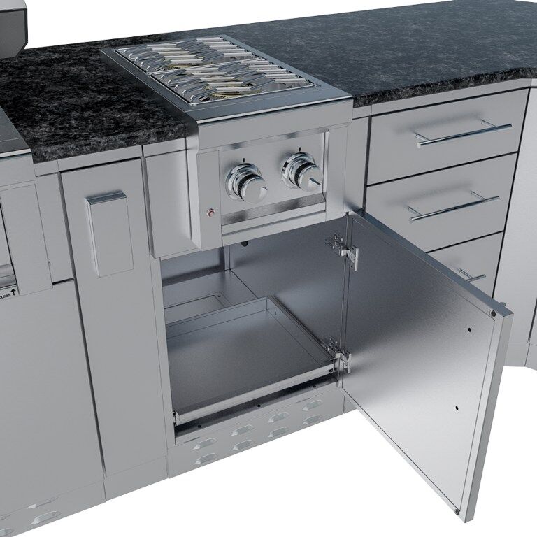 Sunstone Grills THE SAVANNA 16FT Outdoor Cabinet Package with 60° Angle – SCPSAVANNA16