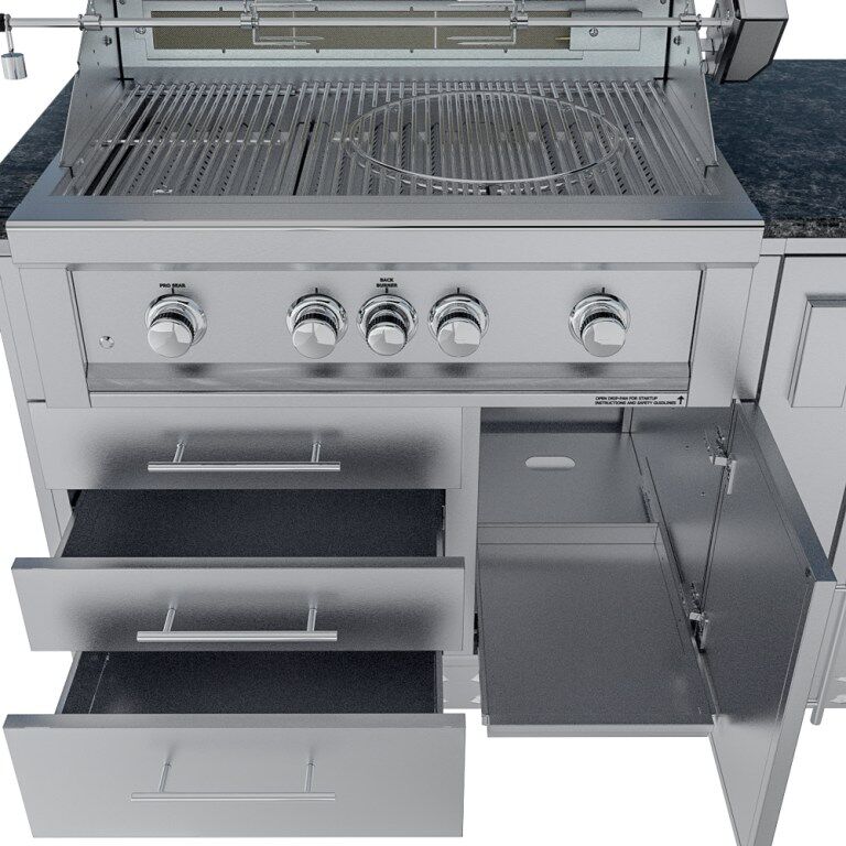Sunstone Grills THE SAVANNA 16FT Outdoor Cabinet Package with 60° Angle – SCPSAVANNA16