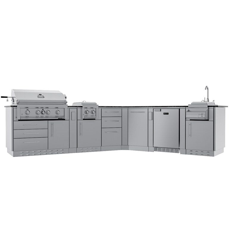Sunstone Grills THE SAVANNA 16FT Outdoor Cabinet Package with 60° Angle – SCPSAVANNA16