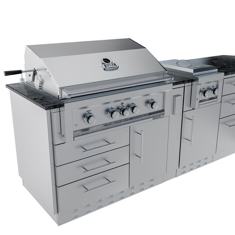 Sunstone Grills THE SAVANNA 16FT Outdoor Cabinet Package with 60° Angle – SCPSAVANNA16