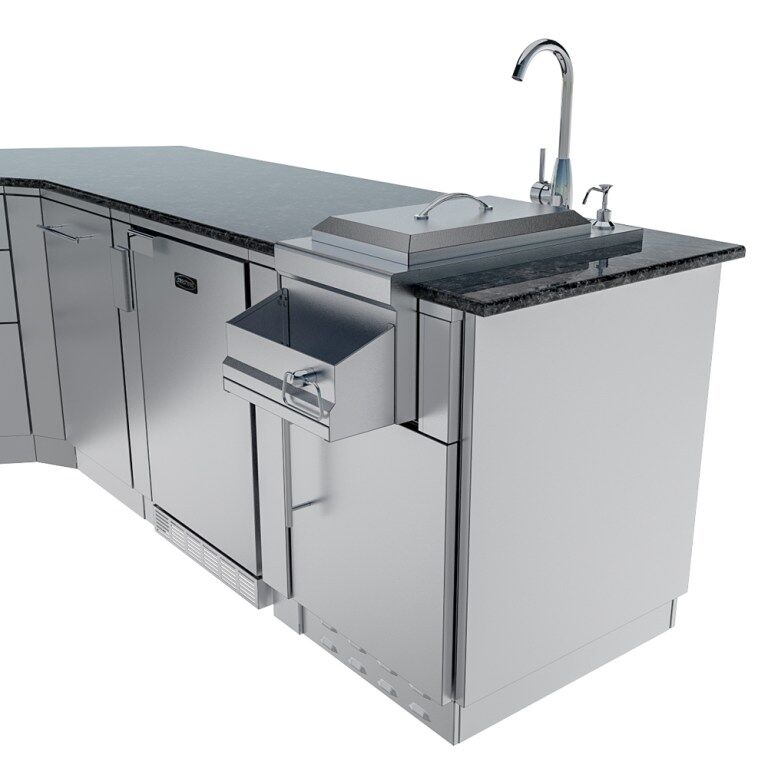 Sunstone Grills THE SAVANNA 16FT Outdoor Cabinet Package with 60° Angle – SCPSAVANNA16